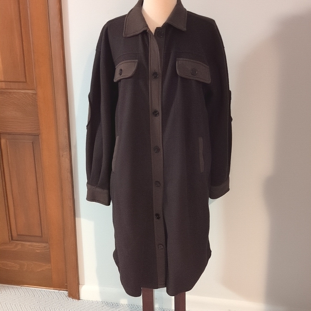 LA MIEL Dark Brown Long Coat